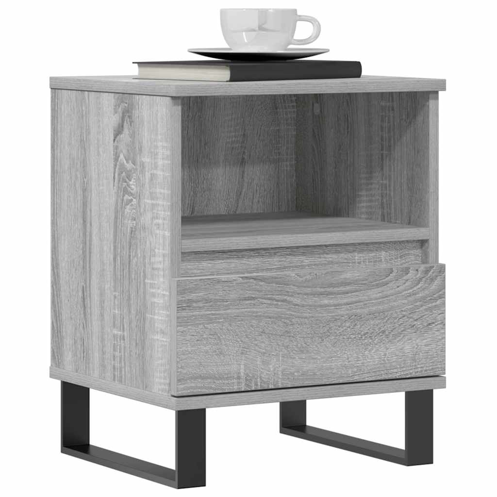 Nachttisch Grau Sonoma 40x35x50 cm Holzwerkstoff
